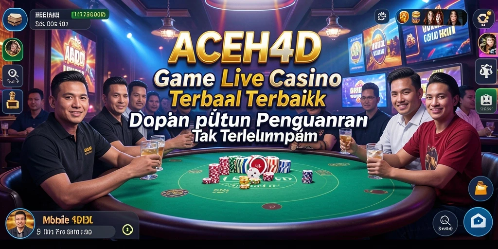 Tampilan gameplay Live Casino yang mengesankan dan interaktif.