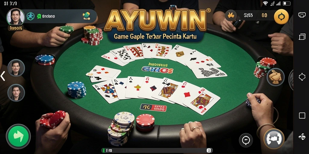 Gameplay AYUWIN yang seru dan kompetitif dalam permainan Gaple.