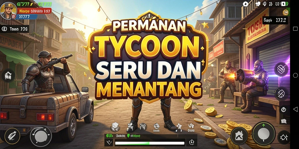 Gameplay seru GT777 dengan berbagai pilihan bisnis Tycoon.