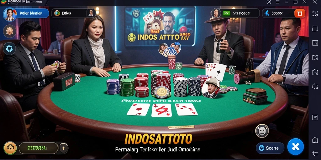 Tangkapan layar gameplay Poker yang seru di INDOSATTOTO.