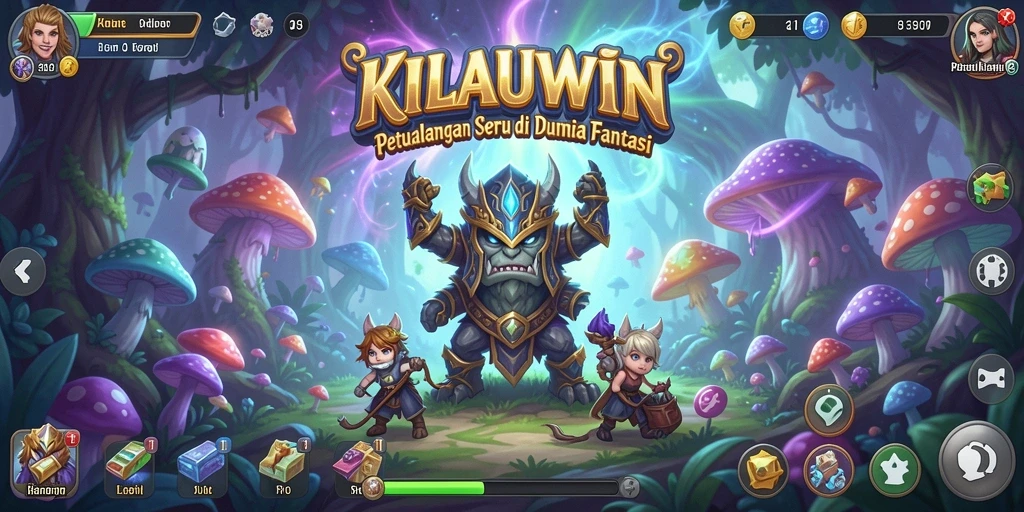 Tampilan gameplay KILAUWIN yang mendebarkan di dunia petualangan.