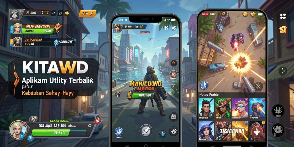 Screenshot utama KITAWD menampilkan antarmuka aplikasi Utility yang modern.