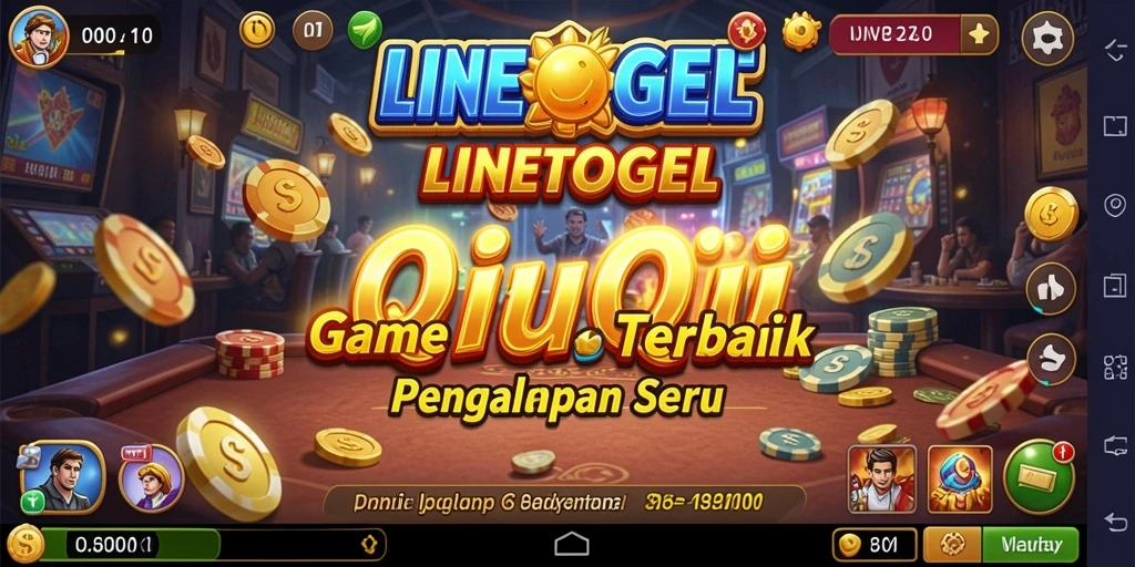 Gameplay menarik dari LINETOGEL menunjukkan aksi QiuQiu yang seru.