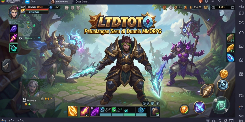 Tampilan gameplay LTDTOTO yang epik dan mendalam di dunia fantasi.